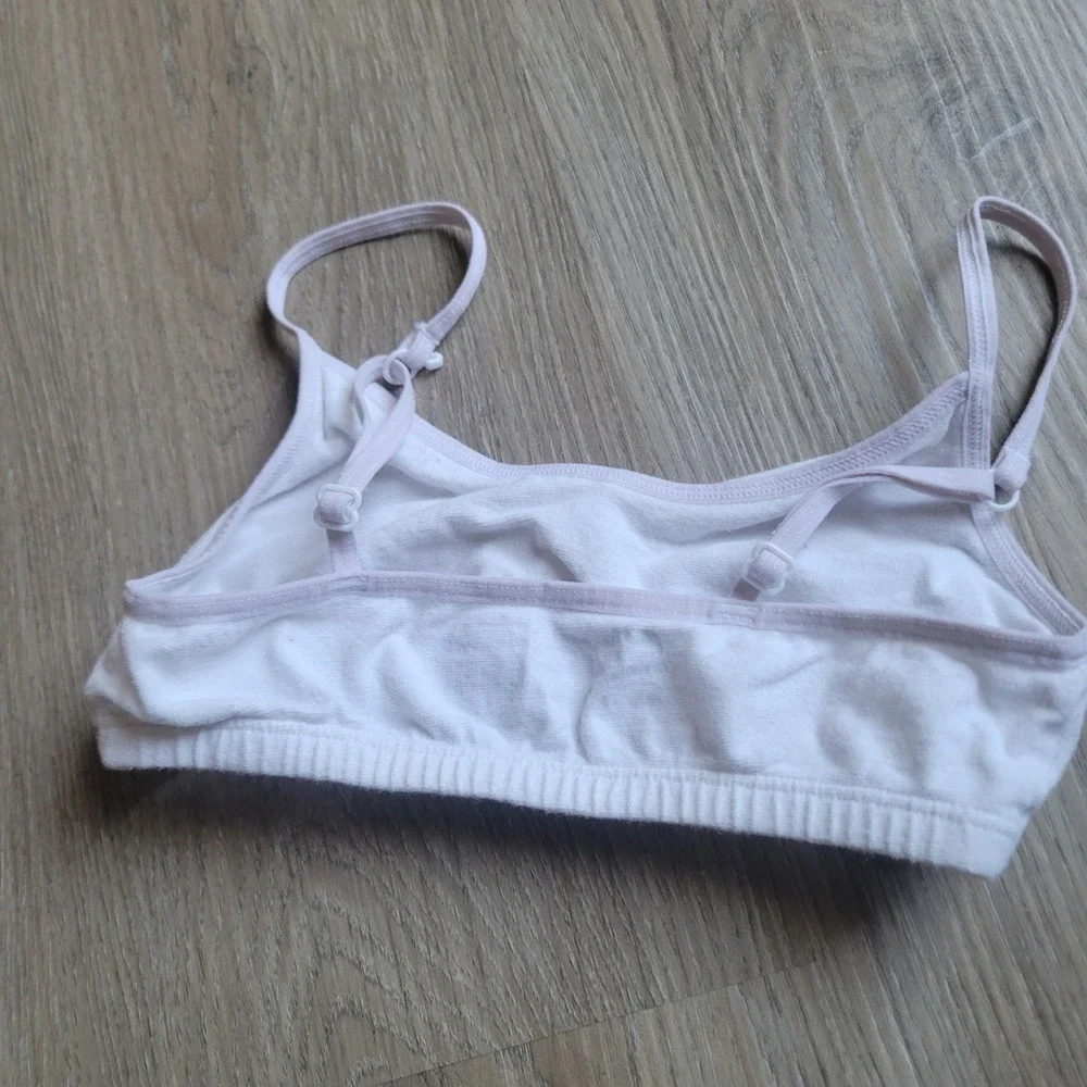 Fruit of the Loom Bralette Girls Size 7 White Training Bra Adjustable Spaghetti